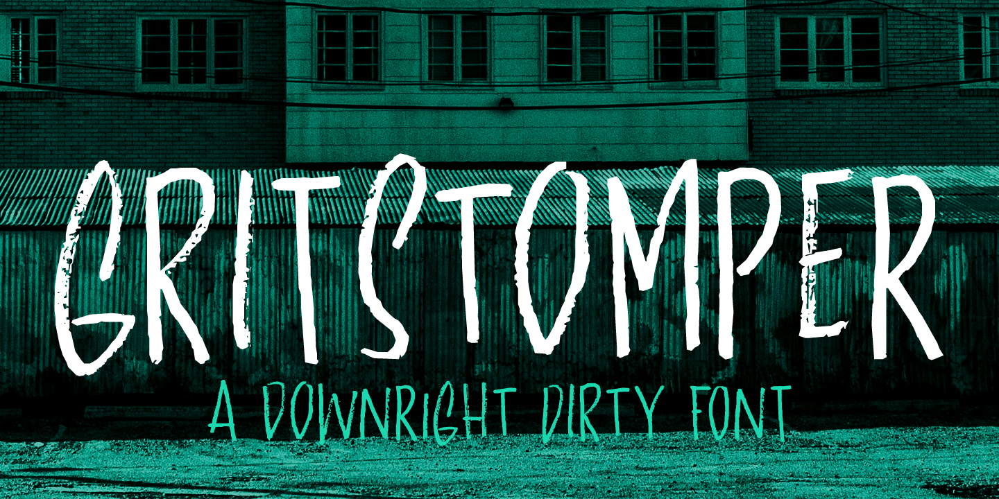 Gritstomper Font preview